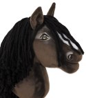 Hobby Horse Mały koń na kiju Premium ciemnobrązowy ciemogniady A5