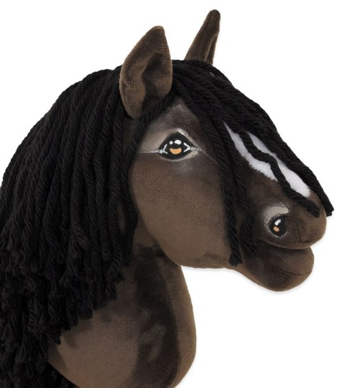 Hobby Horse Mały koń na kiju Premium ciemnobrązowy ciemogniady A5