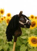 Hobby Horse Mały koń na kiju Premium ciemnobrązowy ciemogniady A5