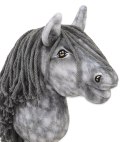 Hobby Horse Mały koń na kiju Premium siwek jabłkowity z siwą grzywą A5