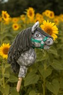 Hobby Horse Mały koń na kiju Premium siwek jabłkowity z siwą grzywą A5