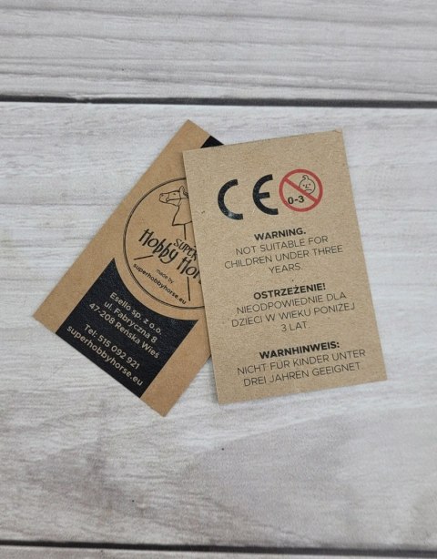 Hobby Horse Mały koń na kiju Premium siwek jabłkowity z siwą grzywą A5