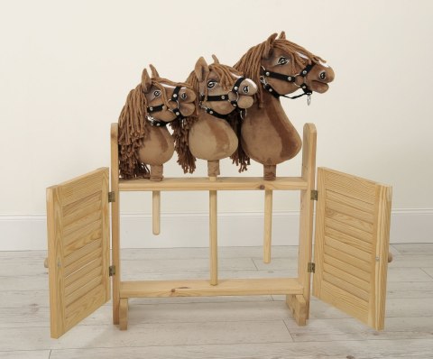 Hobby Horse Mały koń na kiju Premium siwek jabłkowity z siwą grzywą A5