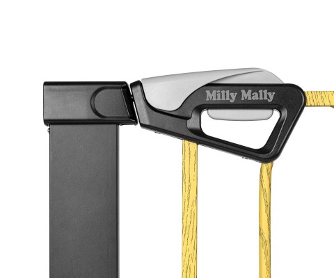 Milly Mally Bramka zabezpieczająca Barierka na schody Guardy 83 Black Natural