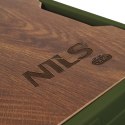 NCB4007 SKŁADANA SKRZYNIA KEMPINGOWA ZIELONA Z FUNKCJĄ STOŁU 2W NILS CAMP