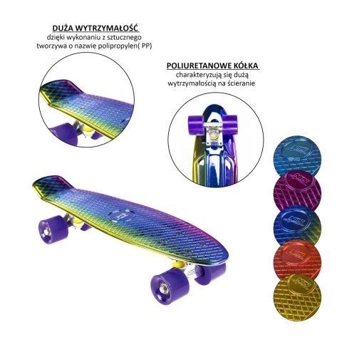 PNB01 RAINBOW ELECTROSTYLE PENNYBOARD DESKOROLKA NILS EXTREME NILS EXTREME