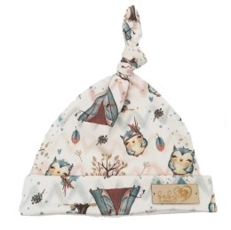 BABY 01092 Czapka niemowlęca Smerfetka Sowa 3-6m*