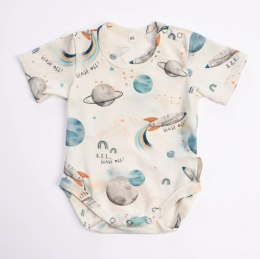BABY 01213 Body niemowlęce kr rękaw Kosmos ecru 68/74*