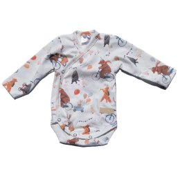 BABY 01556 Body niemowlęce dł rękaw Miśki 68/74