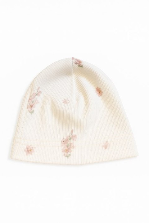 BABY 01964 Czapka niemowlęca Kwiat Jabłoni 3-6m prążek