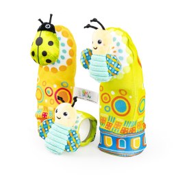 BALIBAZOO BB 82624 Zestaw skarpetki i grzechotka na rączkę łąka