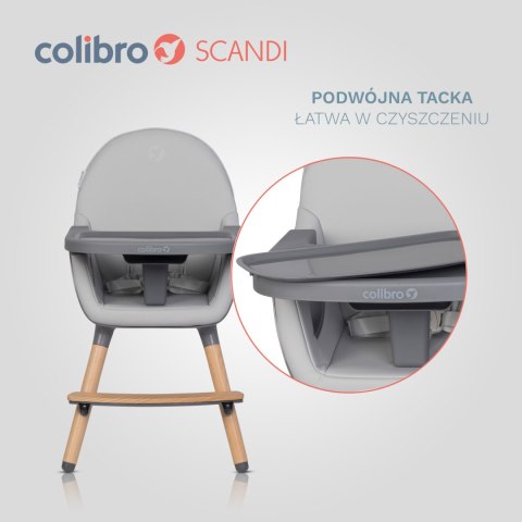 COLIBRO Krzesełko do karmienia SCANDI DOVE