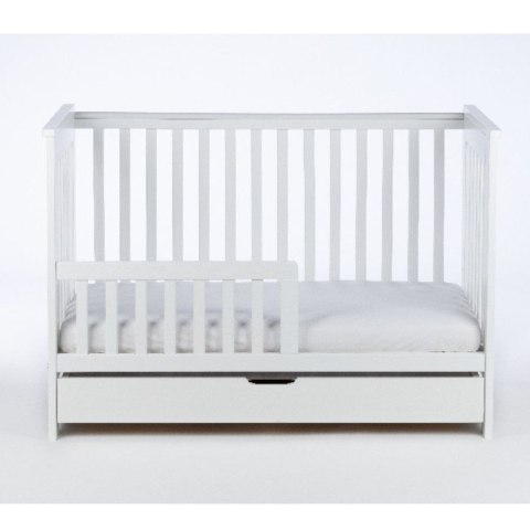 DREWEX Łóżeczko tapczanik IVE biały + szuflada