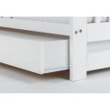 DREWEX Łóżeczko tapczanik IVE biały + szuflada