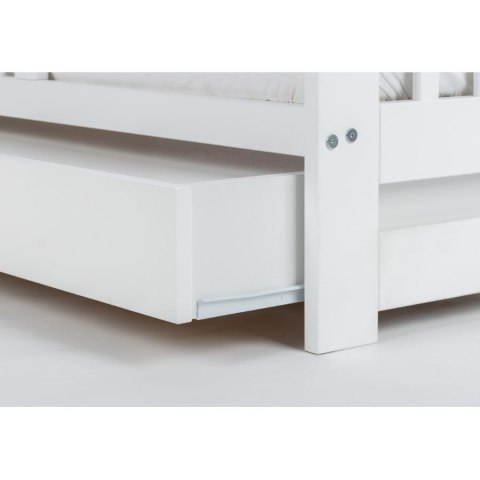 DREWEX Łóżeczko tapczanik IVE biały + szuflada