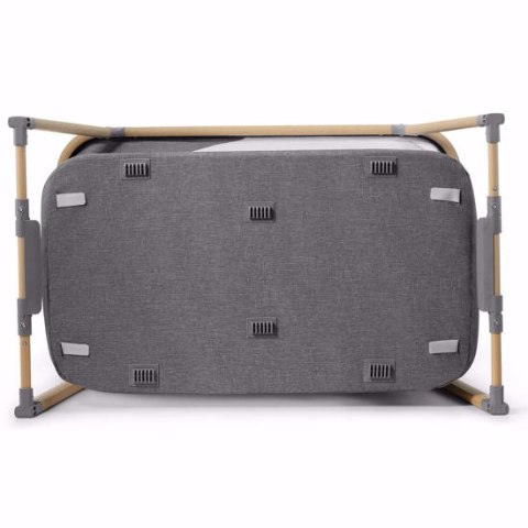 KINDERKRAFT Łóżeczko turystyczne z funkcją kojca SOFI grey