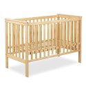 KLUPŚ Łóżeczko z barierką IWON sosna 120x60