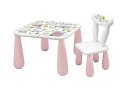 MALTEX SET LUNA TOWN Stolik dla dzieci + krzesełko biały/różowy