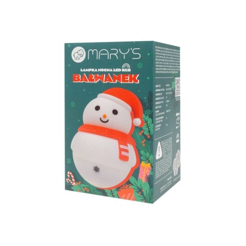 Lampka nocna LED Bałwanek (wańka wstańka) MARY'S MW61418