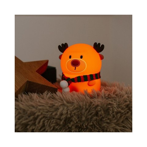 Lampka nocna LED Reniferek z szalikiem MARY'S MW61419