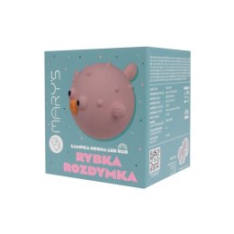 Lampka nocna LED Rybka rozdymka różowa MARY'S MW61487