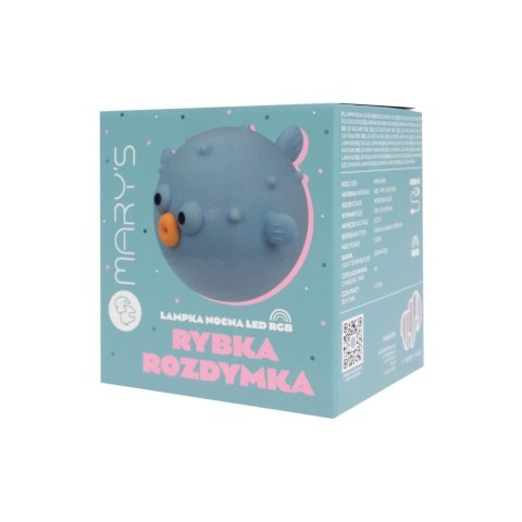 Lampka nocna LED Rybka rozdymka niebieska MARY'S MW61488