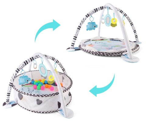 MILLY MALLY 6099 TinyMini JL626-2D Mata edukacyjna 2w1 Basen z piłkami