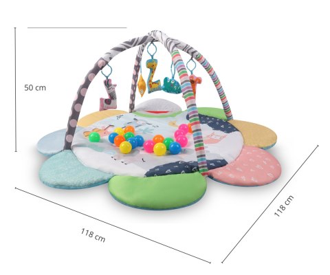 MILLY MALLY 6144 TinyMini JL639-2A Mata edukacyjna 2w1 Kwiat Zoo